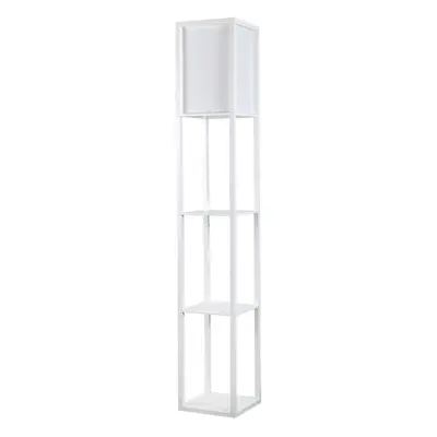 Struttura White Illuminated Floor Shelf