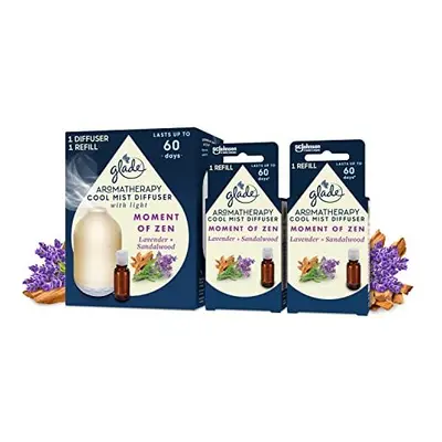 Glade Aromatherapy Cool Mist Diffuser Gift Set, Home D?cor Essential Oils Diffuser Calming Fragr