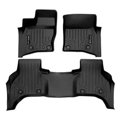 Smartliner SA0564-B0564 All Weather Custom Fit Row Floor Mat Liner Set for Range Rover Defender 