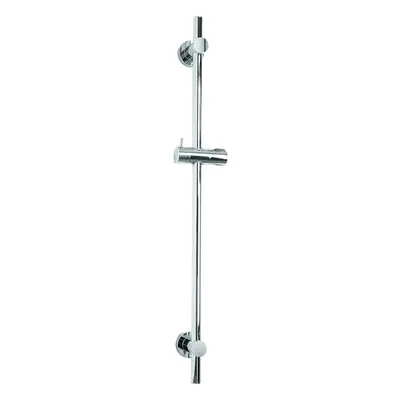 Croydex Flexi-Fix 800mm Shower Riser Rail with Adjustable Fixing Brackets, Chrome