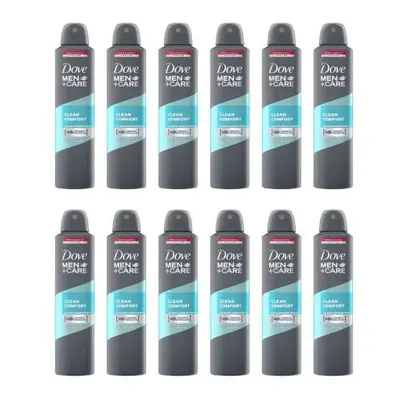 Dove Men+Care Clean Comfort Aerosol Anti-Perspirant Deodorant 250ml (Pack of 12)