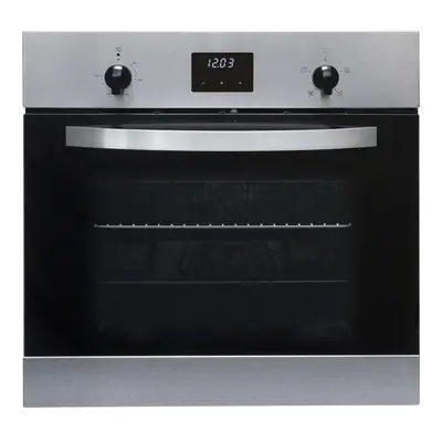 SIA SO112SS 60cm Stainless Steel Built in Digital Single Electric True Fan Oven