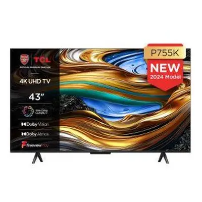 TCL 43P755K 43" 4K DLED Smart TV 60Hz Refresh Rate