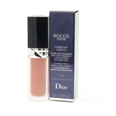 (100 Forever Nude Look) Dior Rouge Dior Forever Liquid Transfer-Lipstick 0.20oz/6ml New With Box