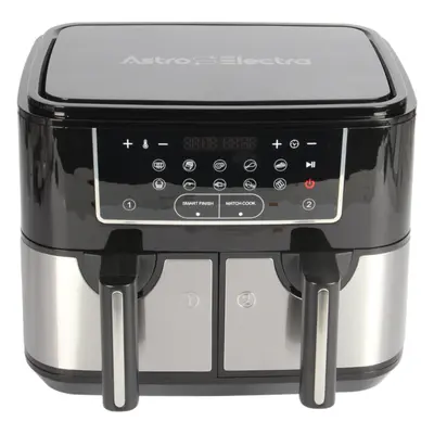 Astro Electra 9L Double Drawer Air Fryer. Touch Scren. 2600W. 10-in-1.