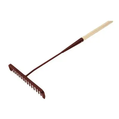 Faithfull FAITAR Tarmac Rake Round Teeth - Wooden Handled