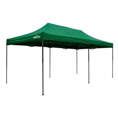 Premium 3x6m Pop-Up Gazebo, Heavy Duty, Water Resistant, Carry Bag, Stakes & Weight Bags - Dark 