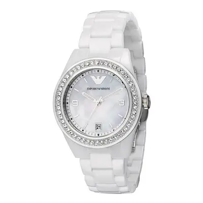 Emporio Armani AR1426 White Ladies Ceramica Watch