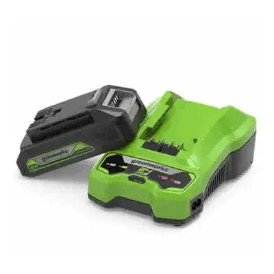 Greenworks 24v 2Ah Battery and Charger Kit