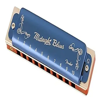 FenderÂ® MIDNIGHT BLUES HARMONICA Harmonica Diatonic Hole Tuning G Blue Limited Edition