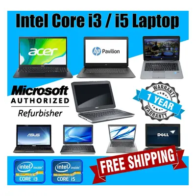 (Intel Core i5 (2nd Gen)) FAST INTEL CORE i3/i5 LAPTOP - 8GB + 120GB SSD + WiFi