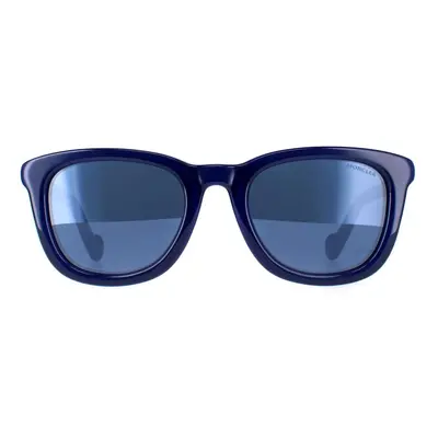 Moncler Sunglasses ML0118 92X Shiny Royal Blue Blue Mirror