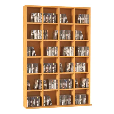 HOMCOM Bookcase Storage Tower CD DVD Games Rack Wooden Shelves