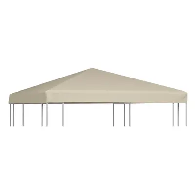 vidaXL Gazebo Top Cover 310g/mÂ² 3x3m Beige Garden Roof Replacement Tent Canopy