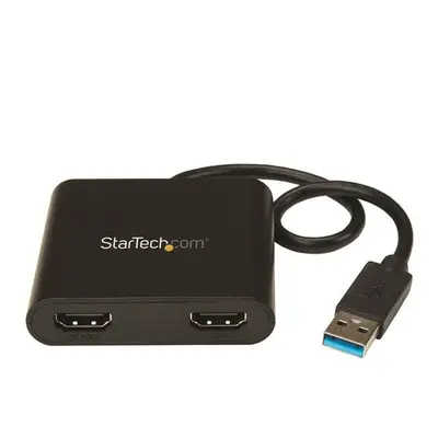 StarTech.com USB to Dual HDMI Adapter - 4K