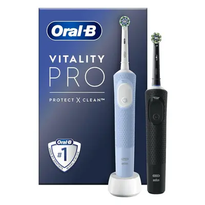 Oral-B Vitality Pro X Electric Toothbrushes - Black And Blue