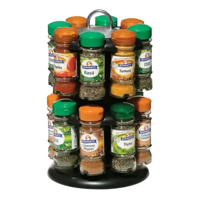 2 Tier Spice Rack with Schwartz Spice Bottles