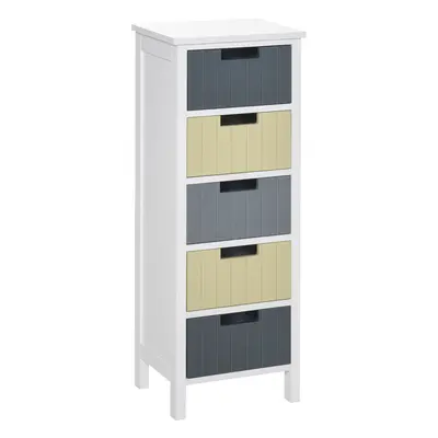 HOMCOM Simple Chest of Drawers Storage Cabinet for Dining & Living Room