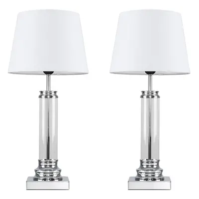 Pair of Silver Table Lamp