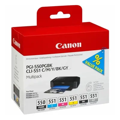 Canon 6496B005 (550 551) Ink cartridge multi pack, 7ml, Pack qty