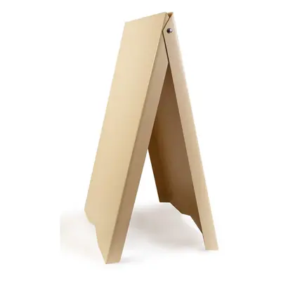 (Beige, No) A-Board Pavement Sign Display Stand PVC Print UV