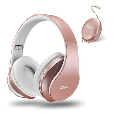 Bluetooth Headphones Over-Ear, Zihnic Foldable Wireless and Wired Stereo Headset Micro SD/TF, FM