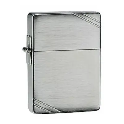 Brushed Chrome Replica With Slashes Zippo Lighter - Windproof New - brushed chrome lighter repli