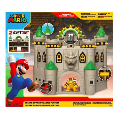 Nintendo Super Mario Bros Bowser's Deluxe Castle Action Playset Interactive Game