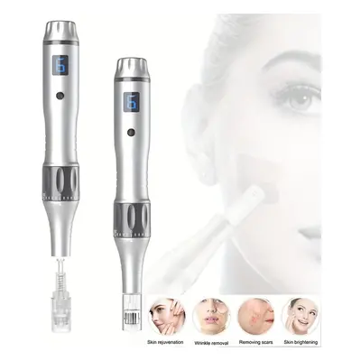 Irich Microneedling Pen Professional Kit with Replacement Cartridges Skin Care Tool