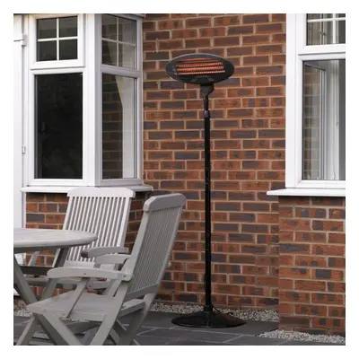 Kingfisher Garden Outdoor 2Kw Quartz Electric Patio Heater Free Standing BBQ New