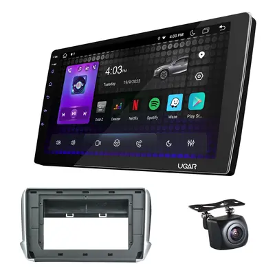 UGAR EZ1 Compatible for PEUGEOT (2008) 2013+ Inch Android DSP 4GB + 64GB Car Radio HD Full Touch