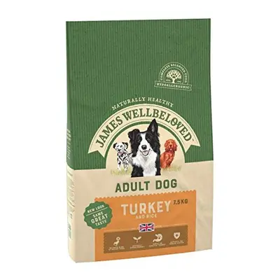 James Wellbeloved Complete Dry Adult Dog Food Turkey and Rice, 7.5 kg