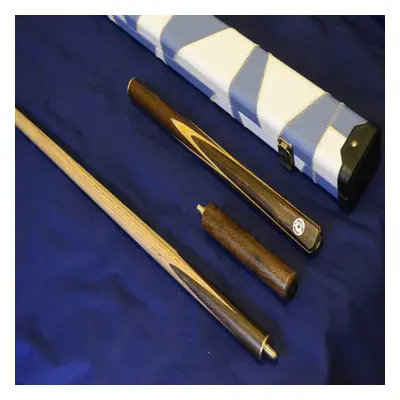 Handcrafted 3/4 piece Ash Snooker/Pool Cue with Leather Cue Case