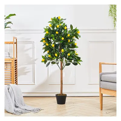 Artificial Lemon Tree Fake Plant in Pot Indoor Outdoor Decor 120cm