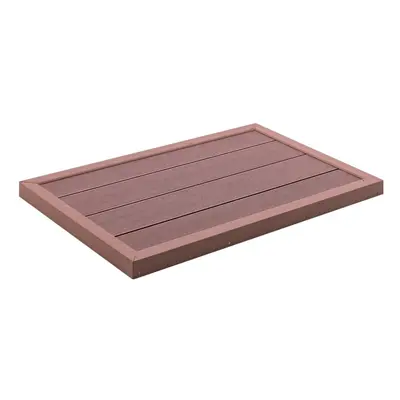 Floor Element for Solar Shower Brown 101x63x55 cm WPC