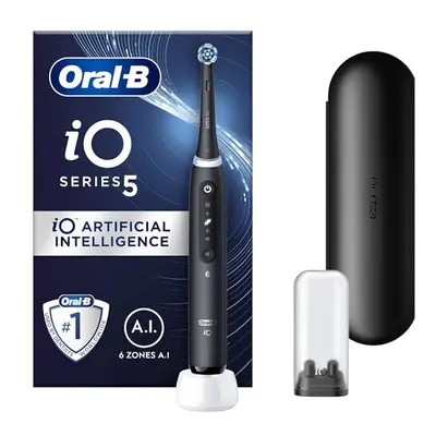 Oral-B iO5 Electric Toothbrushes For Adults, Gifts For Women / Men, Toothbrush Head & Travel Cas