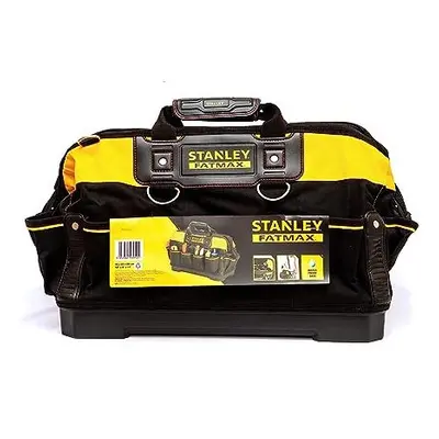 STANLEY FATMAX Technician Tool Bag, Heavy Duty Denier and Leather, Multifunctional Tool Storage 