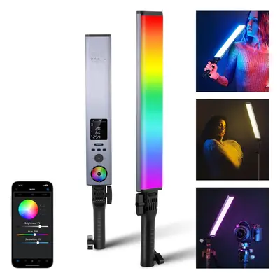 NEEWER RGB Light Wand with 2.4G/APP Control, Upgraded 360Â° Touchable