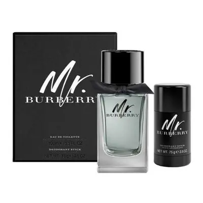 Burberry Mr Burberry Pcs Set For Men: 3.3 Eau De Toilette + 2.5 Deodorant Stick