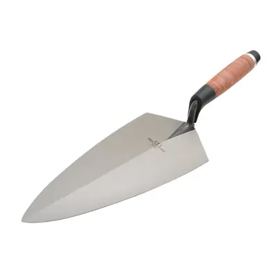 Marshalltown 19L Philadelphia Pattern Brick Trowel Leather Handle 10in M/T19L10