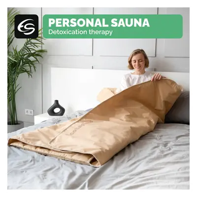 (Beige) Infrared Sauna Blanket, Zone,FASTER Weight lose