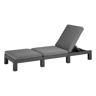 Keter Daytona Deluxe Sun Lounger - Grey