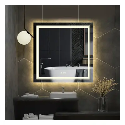 (800x800mm) Square Led Backlit Light Vanity Bathroom Mirror