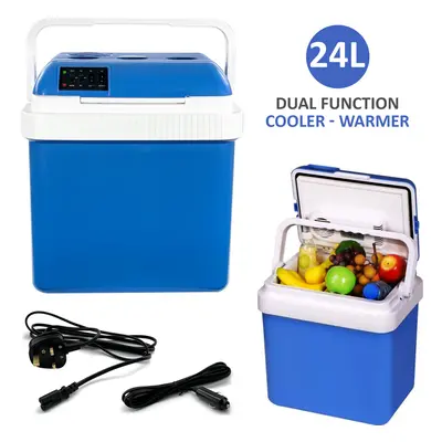 24L Cooler Hot/Cold Portable Cool Box Car Home Electric 240V AC / 12V DC