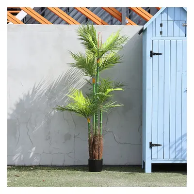 150cm Realistic Palm Tree Artificial Potted Greenery Plant Indoor Outdoor Decor