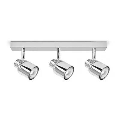 ValueLights Benton Chrome Spot IP44 Way Bar Ceiling Light & Warm LED