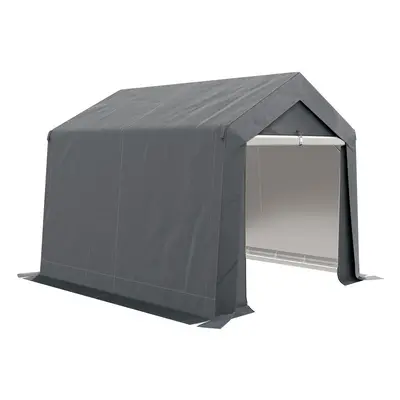 Outsunny x 3(m) Portable Shed, Waterproof and Heavy Duty Dark Grey