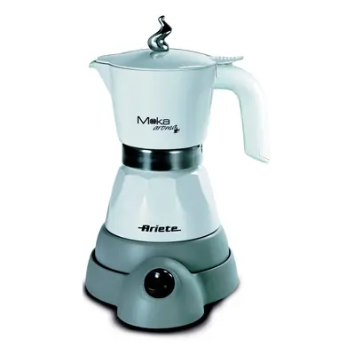 (White) Ariete Moka Aroma Electric Coffee Machine 400W to Cups