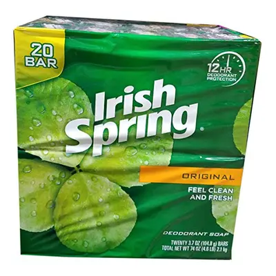 Irish Spring bar Soap (20/4 Oz Net Wt Oz), Original, Ounce (Pack of