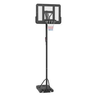 SPORTNOW 2.35-3.05m Basketball Hoop and Stand with 6-Level Height and Wheels